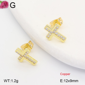 F2E402378ablb-J202  Fashion Copper Earrings