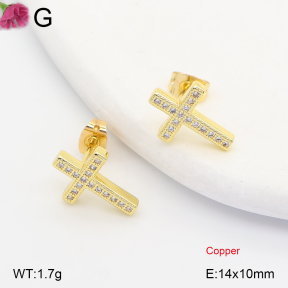 F2E402383ablb-J202  Fashion Copper Earrings