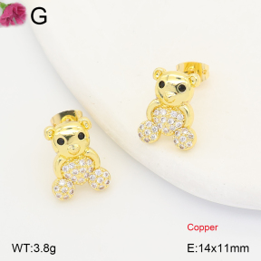 F2E402391ablb-J202  Fashion Copper Earrings