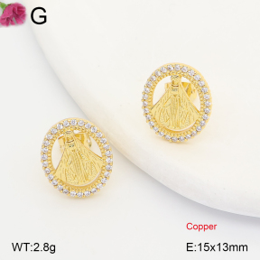 F2E402393ablb-J202  Fashion Copper Earrings