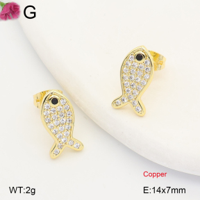 F2E402396ablb-J202  Fashion Copper Earrings