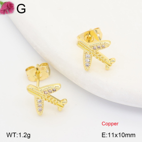 F2E402398ablb-J202  Fashion Copper Earrings
