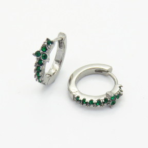 6E4003782vhkb-106D  Czech Stones,Handmade Polished  E:15mm  Stainless Steel Earrings