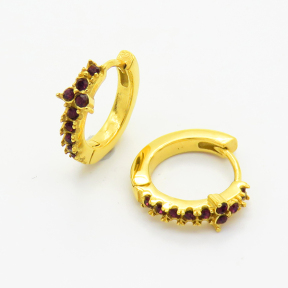 6E4003785vhmv-106D  Czech Stones,Handmade Polished  E:15mm  Stainless Steel Earrings