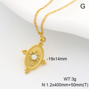 6N4004043vhha-106D  Synthetic Opal,Handmade Polished  Stainless Steel Necklace