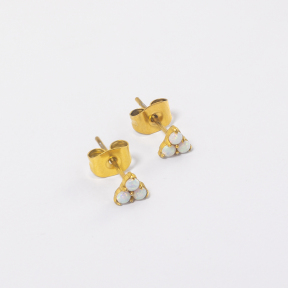 GEE001047vhno-700  Synthetic Opal,Handmade Polished  E:5mm  Stainless Steel Earrings