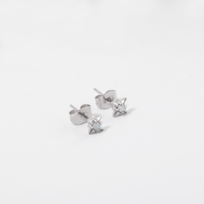 GEE001071bhia-700  Synthetic Opal,Handmade Polished  E:6mm  Stainless Steel Earrings