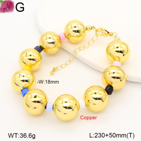 F2B301495vhkb-J111  Fashion Copper Bracelet