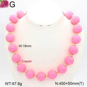 F2N300680vhkb-J111  Fashion Copper Necklace