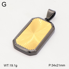 2P2006848bhil-436  Stainless Steel Pendant