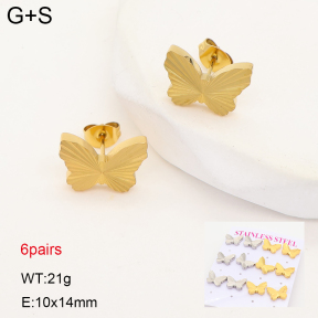 2E2007558vhmv-436  Stainless Steel Earrings