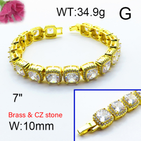 F6B404460amla-905  Fashion Brass Bracelet