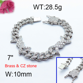 F6B404466akma-905  Fashion Brass Bracelet