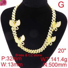 F6N402539ihnb-905  Fashion Copper Necklace