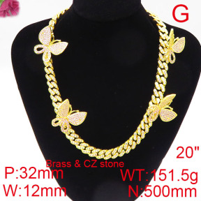 F6N402557ihbb-905  Fashion Copper Necklace