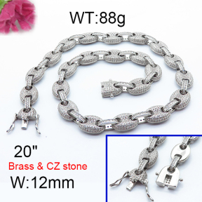 F6N403127hnbb-905  Fashion Copper Necklace