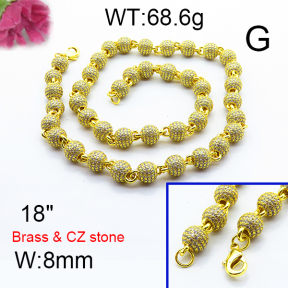 F6N403136hnbb-905  Fashion Copper Necklace