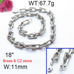 F6N403138hpob-905  Fashion Copper Necklace