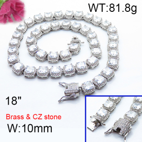 F6N403142hmkb-905  Fashion Copper Necklace