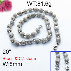 F6N403224hpob-905  Fashion Copper Necklace