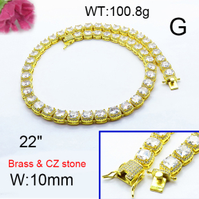 F6N403662hobb-905  Fashion Copper Necklace